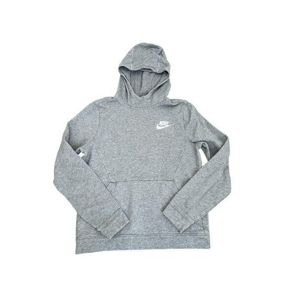 Nike Gray Athletic Hooded Sweatshirt - Picture 1 of 5